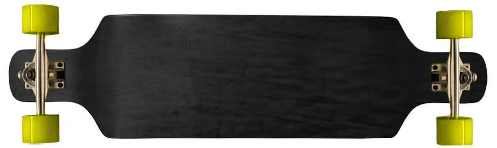 Drop Down Longboard Complete Black Concave Maple Symmetrical Shape 76mm Wheels