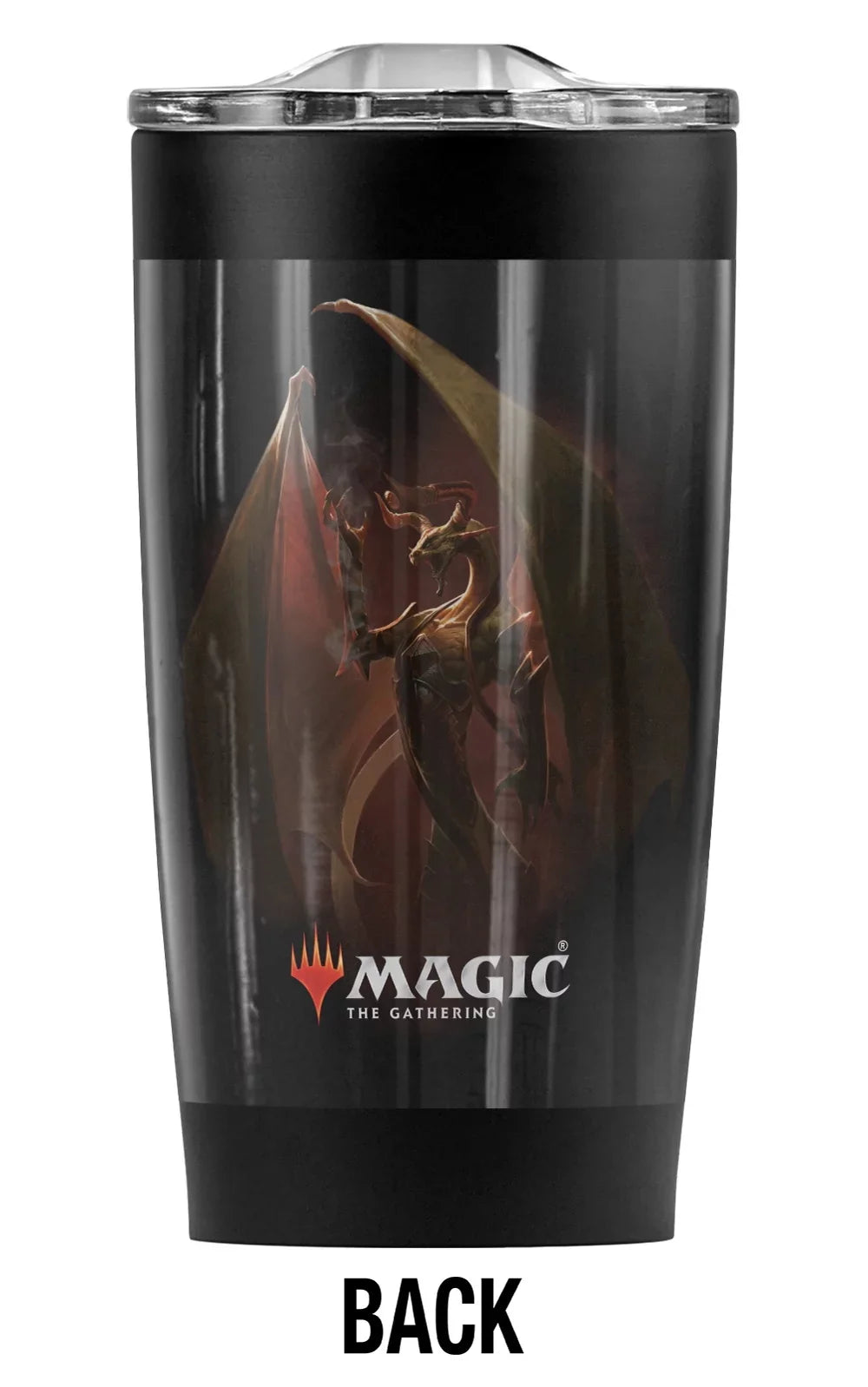 Magic The Gathering/Nicol Bolas Stainless Steel Tumbler 20 oz Coffee Travel Mug/Cup, Vacuum Insulated & Double Wall with Leakproof Sliding Lid | outstanding for Hot Drinks and Cold Beverages