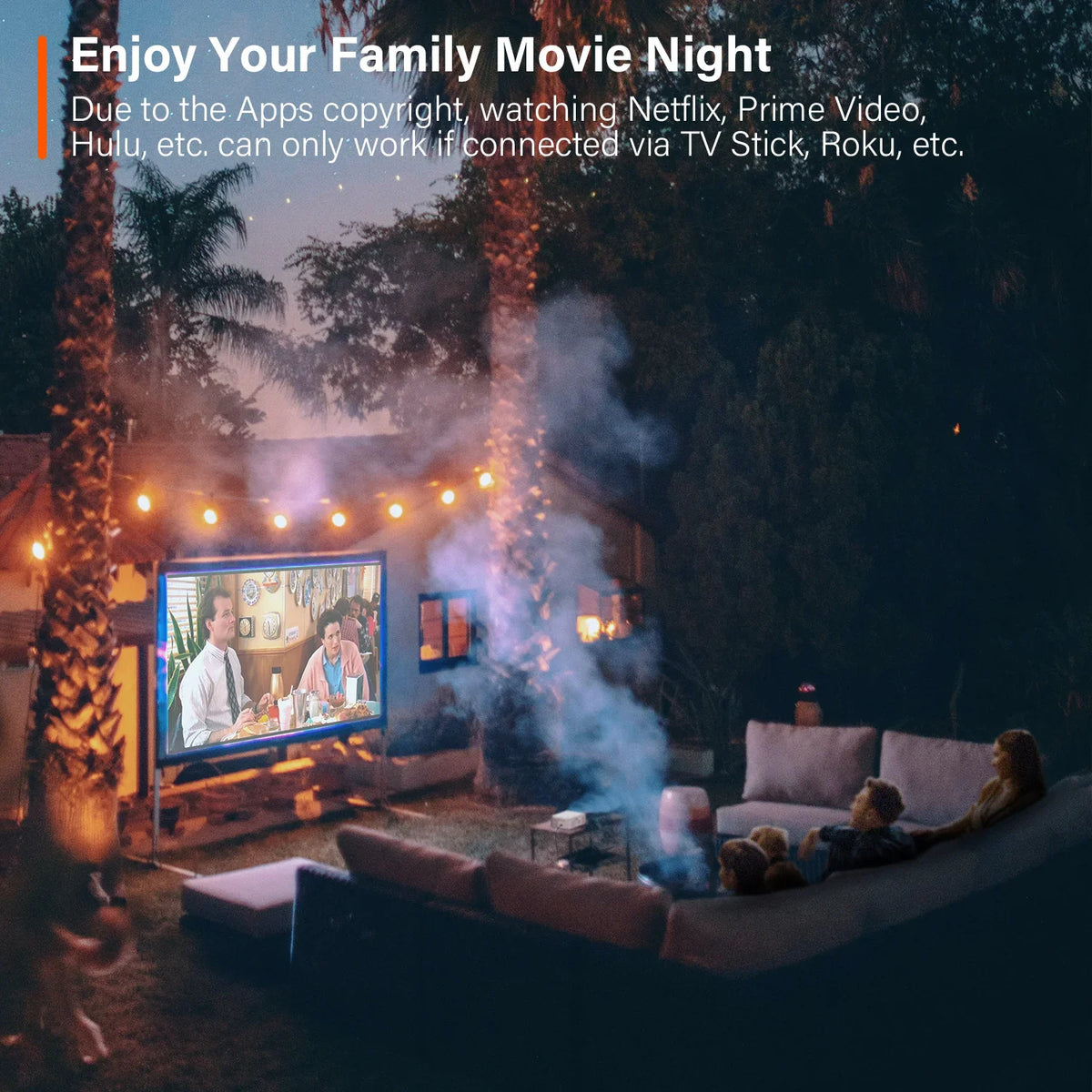 Auking 5G WIFI Bluetooth Mini Projector, 9800Lumens 1080P Full HD and 220" Display Supported movie Projector, Home Theater Projector matching with iOS/Android, (Tripod Included)