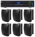 JBL VMA1120 Commercial/Restaurant 70v Mixer/Amplifier+(6) 6.5" Wall Speakers