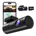 WOLFBOX Dash Cam Front and Rear, 4K UHD Front and 1080P Rear DashCam with GPS & WiFi, Car Dashcam with Night Vision, WDR, Free 32G Card, Loop Recording