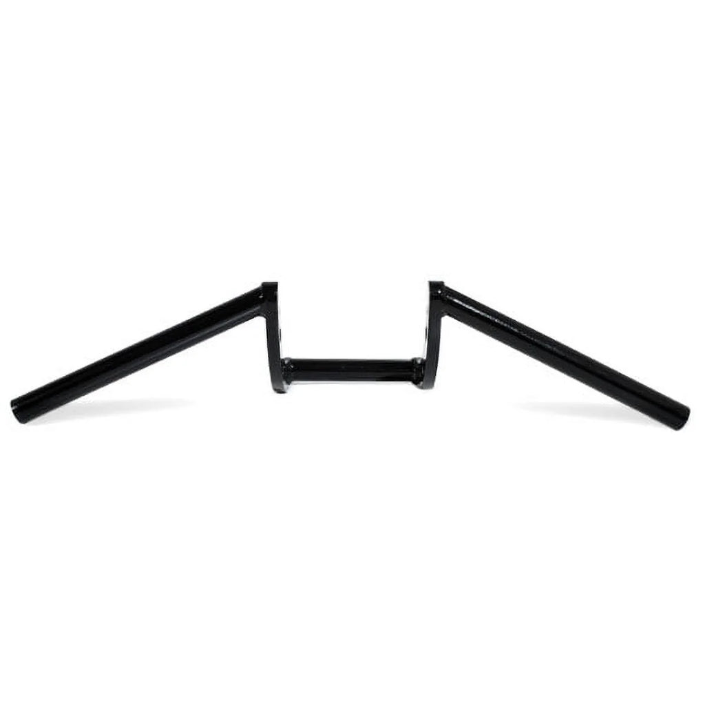 Krator Motorcycle Handlebar 1" Black Z-Bars Cruiser Bike suitable with Harley Davidson Police FLHP