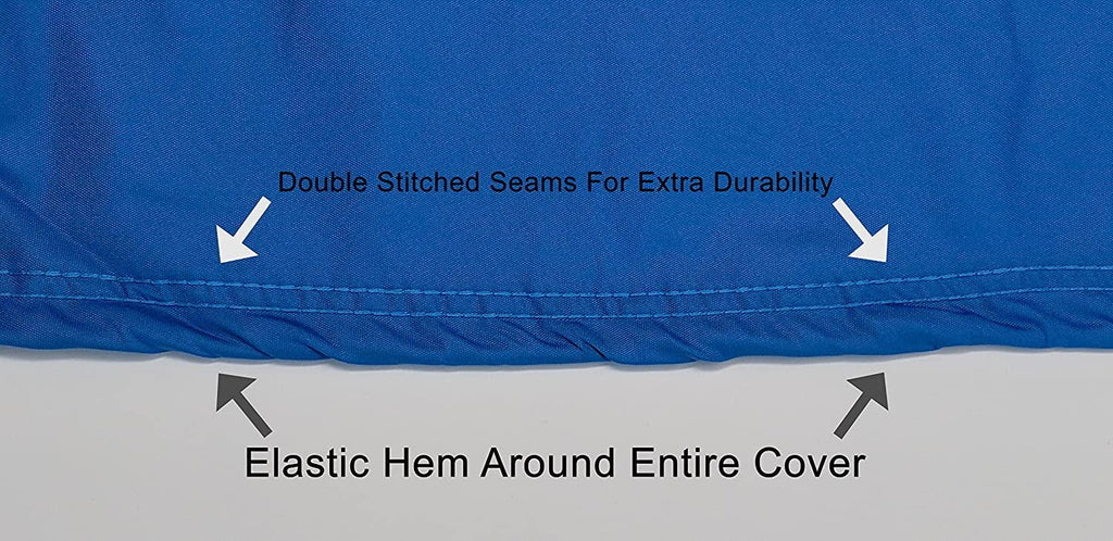 Custom Contour Fit Weatherproof Jet Ski wrap for Kawasaki 1100 STX DI 1997-1999 - Blue/Black Color - All elements - Trailerable - Protect from Rain & Sun! Includes Trailer Straps & Storage Bag