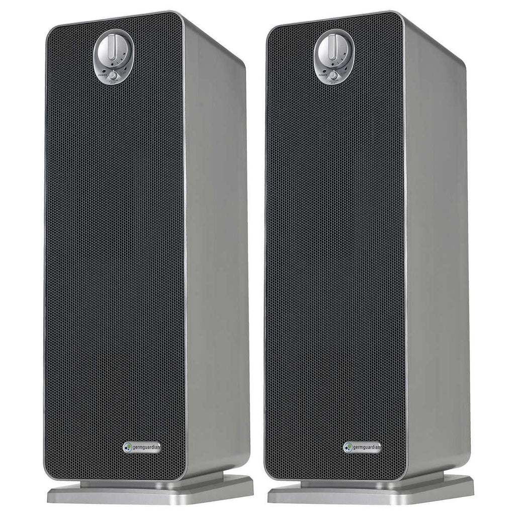 GermGuardian 22 True HEPA Air Purifier, with UV Sanitizer and Odor Reduction, 2-pack