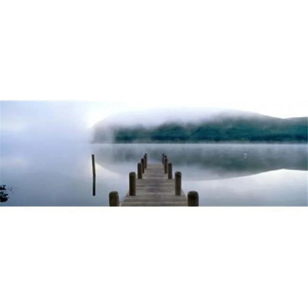 Marys Loch  Scotland Poster Print by  - 36 x 12. Fog over a lake  St