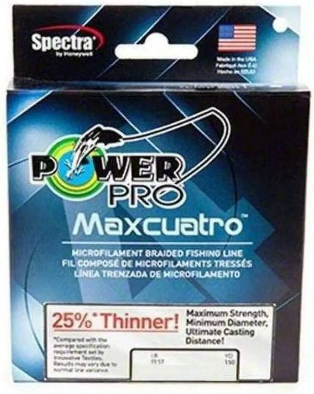 Powerpro 33401000300W Maxcuatro Spectra HT Braided Fishing Line 100,Multi