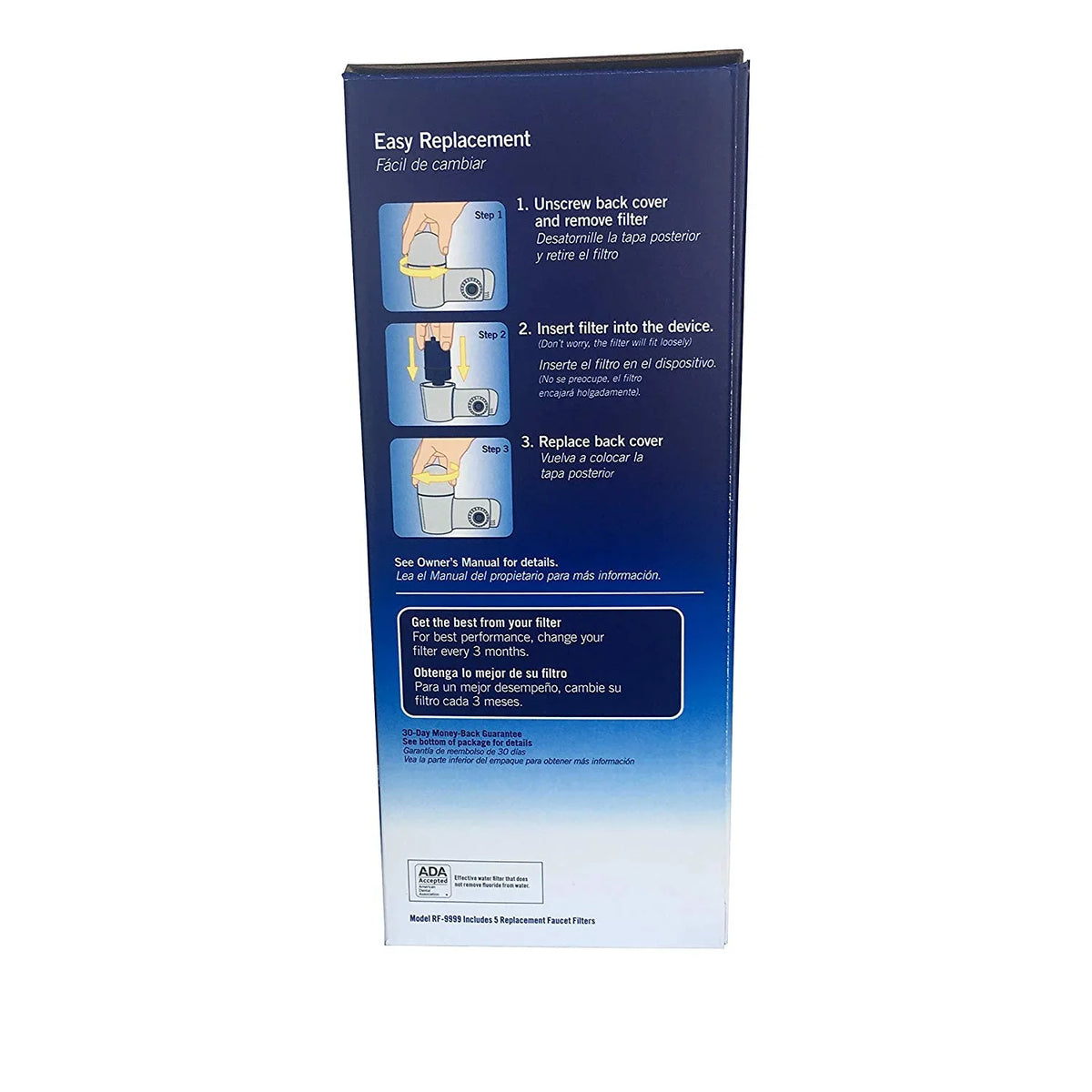 PUR Faucet Mount Replacement moisture Filter, Blue, 5 Pack