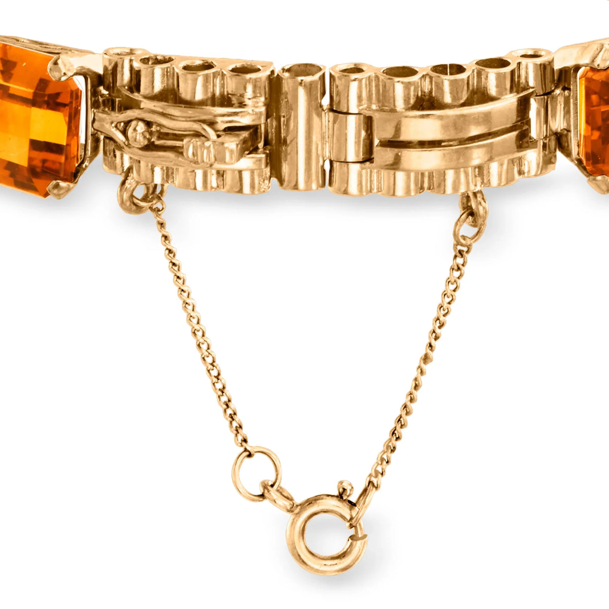 Citrine Link Bracelet in 18kt Yellow Gold, Women's, Adult, Pre-Owned. t.w. 1940 Vintage 27.30 ct. Ross-Simons C