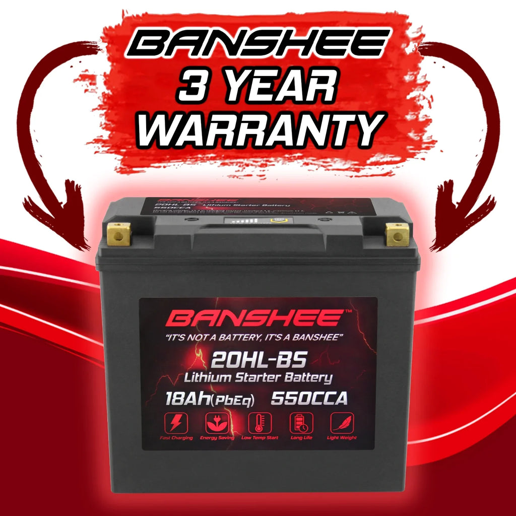 Banshee 20L-BS LiFePO4 Motorsports Battery suitable with Sea-Doo GTI Limited 155 2016 to 2018