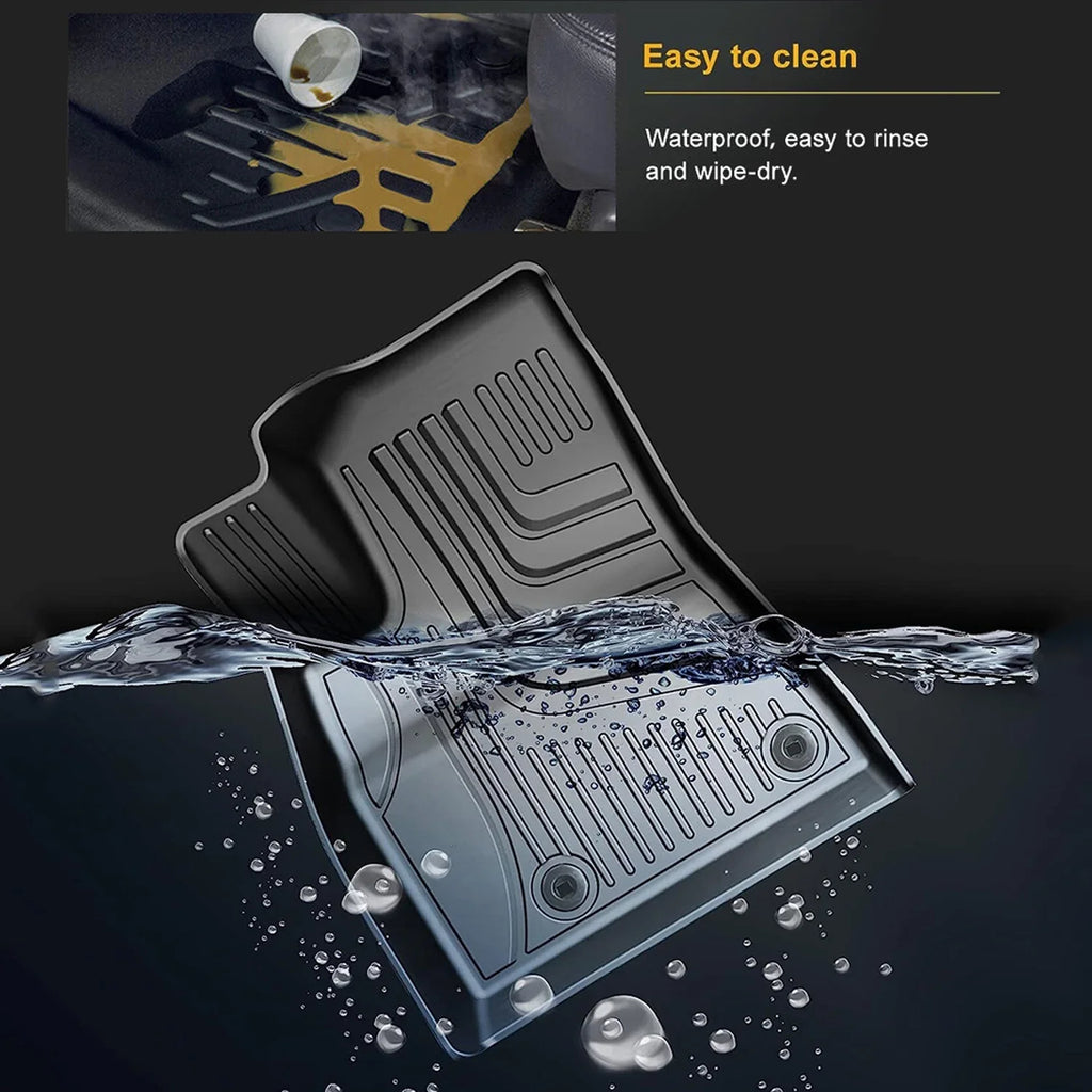AOMSAZTO Automotive Car Floor Mats for Jeep Compass 2017 2018 2019 2020 2021 2022 2023, All atmospheric conditions Floor Liners Include 1st & 2nd Row (Not Fit 2017 Single Driver-Side Floor Hook Model)