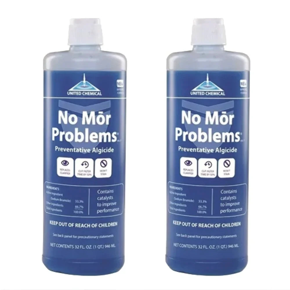 United Chemical No Mor Problems Swimming Pool Algaecide 1 Quart NMP-C12 2 Pack