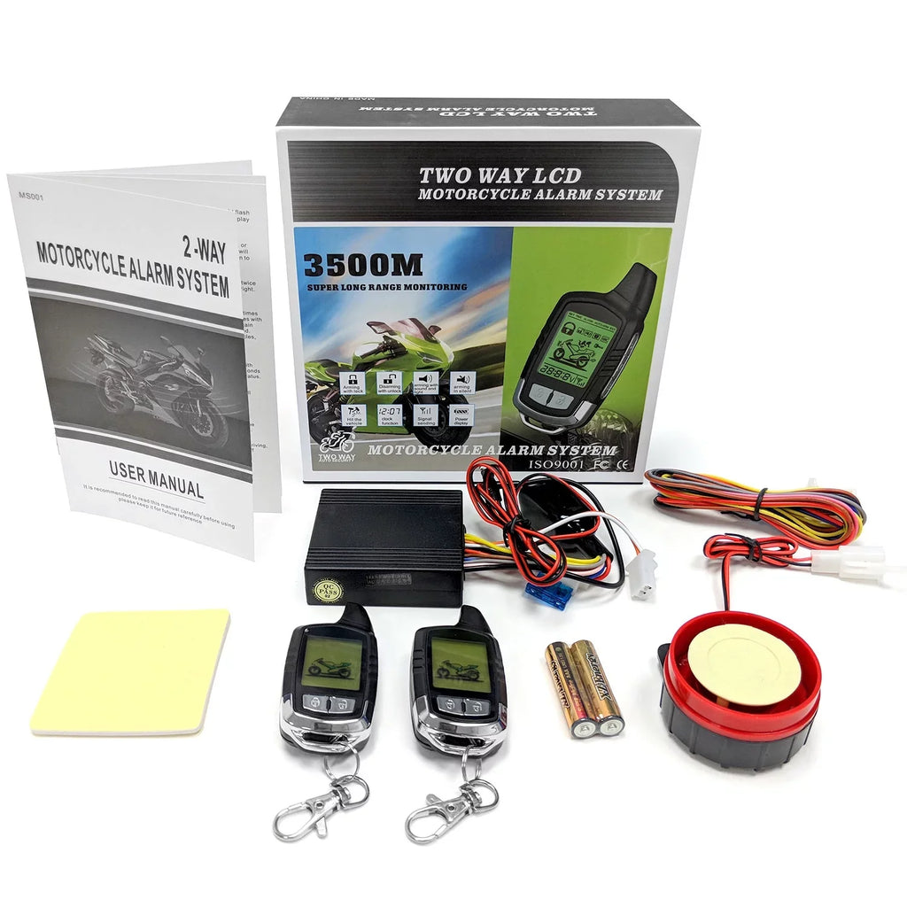 KapscoMoto 2 Way Motorcycle Alarm Pager Remote Engine Start suitable with Kawasaki Ninja ZX1000 ZX-10R