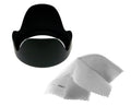 Alpha a6500 Pro Digital Lens Hood (Flower Design) (67mm) + Nw Direct Microfiber Cleaning Cloth.