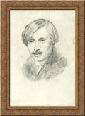 Gogol 24x18 Gold Ornate Wood Framed Canvas Art by Alexander Ivanov. V. N