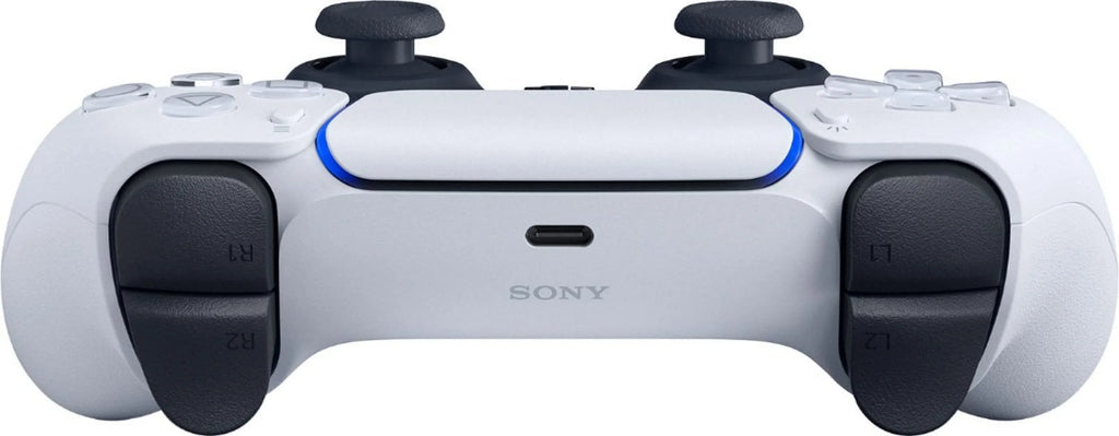 PlayStation 5, PS5 DualSense Wireless Controller - White Bundle With 2x Controllers + 6Ave Microfiber Cleaning Cloth