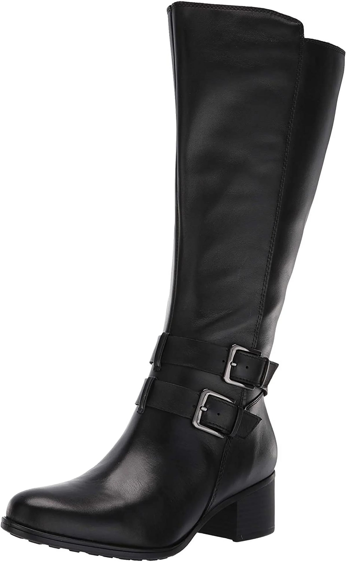 Naturalizer Dale Wide-Calf Women's Waterproof Boots Black  6M