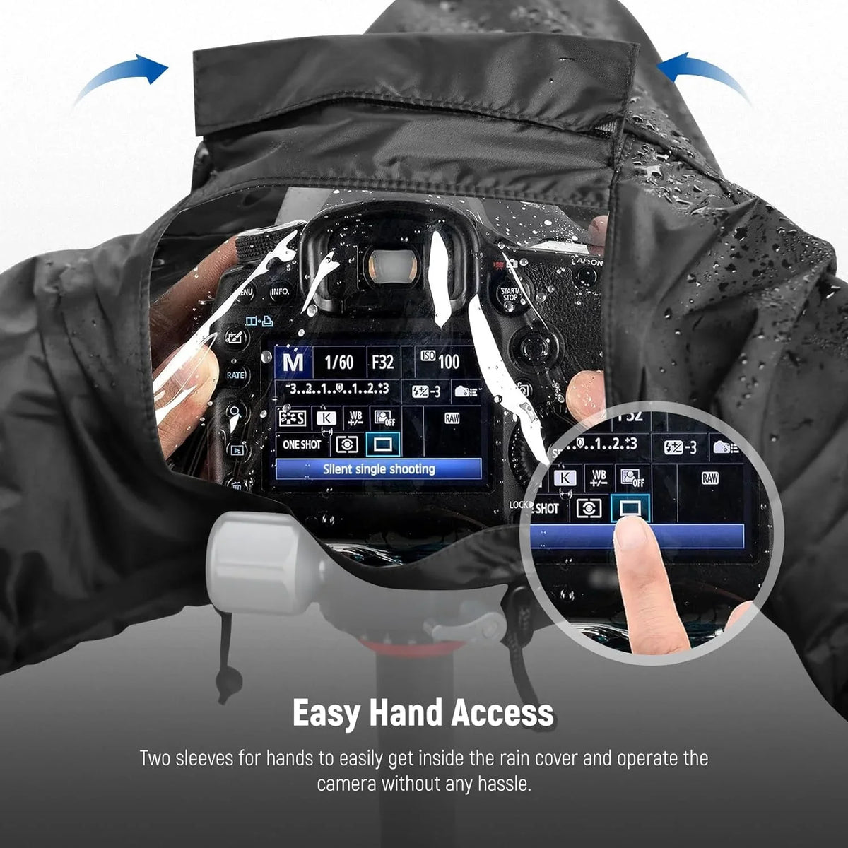 NEEWER Camera Rain shield, Mini Size Durable Nylon Raincoat appropriate with    DSLR Mirrorless Vlog Camera