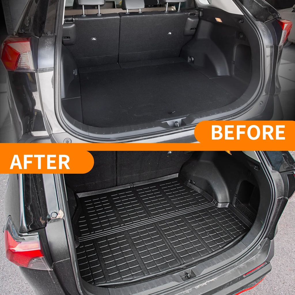 Fit 2019 2020 2021 2022 2023  Rav4 Trunk Mat TPE Cargo Liner All elements Rubber Mat  Rav4 Accessories (Rear Trunk Mat)