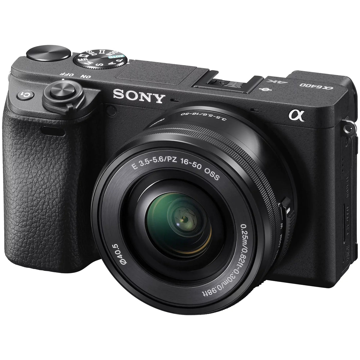 Alpha a6400 Mirrorless Digital Camera with E PZ 16-50mm OSS Lens, 64GB SanDisk Card, Tripod, Case, ZeeTech Accessory Bundle
