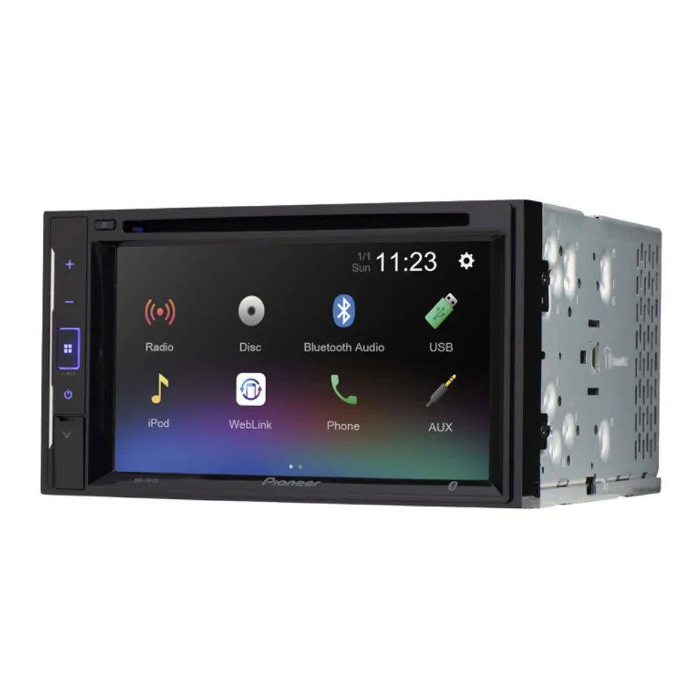 KIT2607 Bundle with Pioneer Multimedia DVD Car Stereo and Installation Kit - for 2014-2015 Nissan Rouge w/Base Radio / Bluetooth Touchscreen, Backup Camera, 2 Din Dash Kit