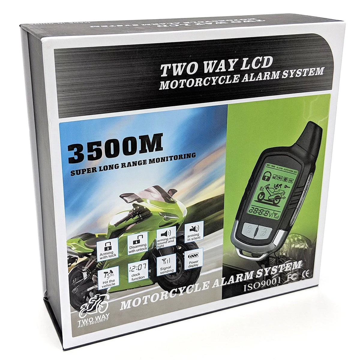 KapscoMoto 2 Way Motorcycle Alarm Pager Remote Engine Start suitable with Kawasaki Ninja ZX1000 ZX-10R