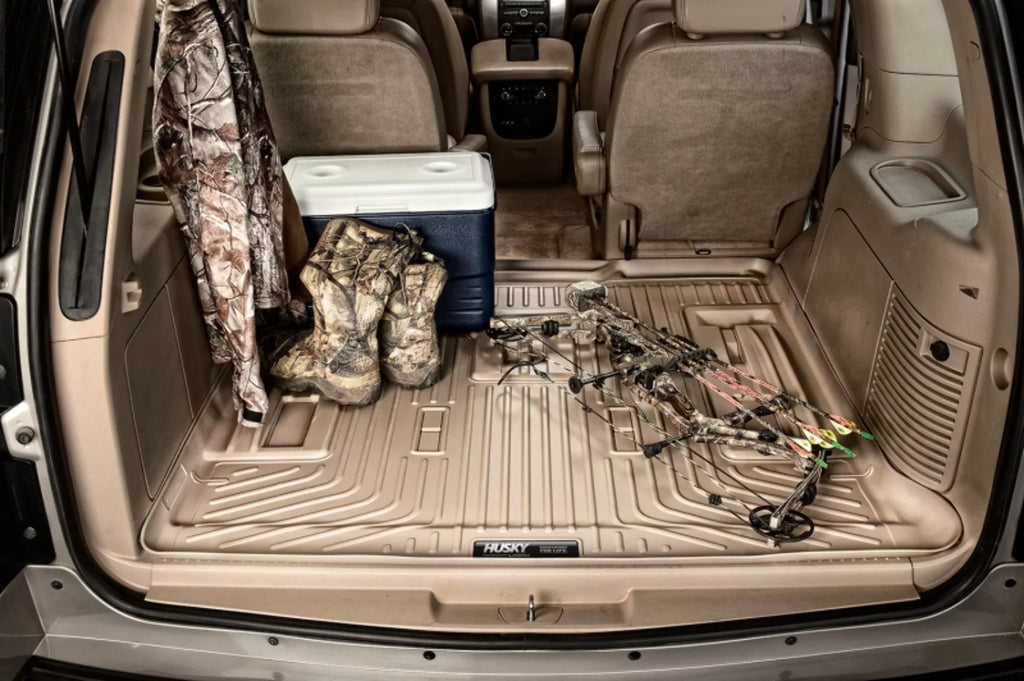 Husky by RealTruck Weatherbeater Series Cargo Liner Behind 3rd Seat Black appropriate with 11-19  Explorer; behind and under upright 3rd Seat
