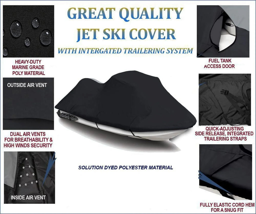 BLACK 600 DENIER JetSki protector matching for JET SKI protector Yamaha EX 2017 2018 2019 2020 2021 2022