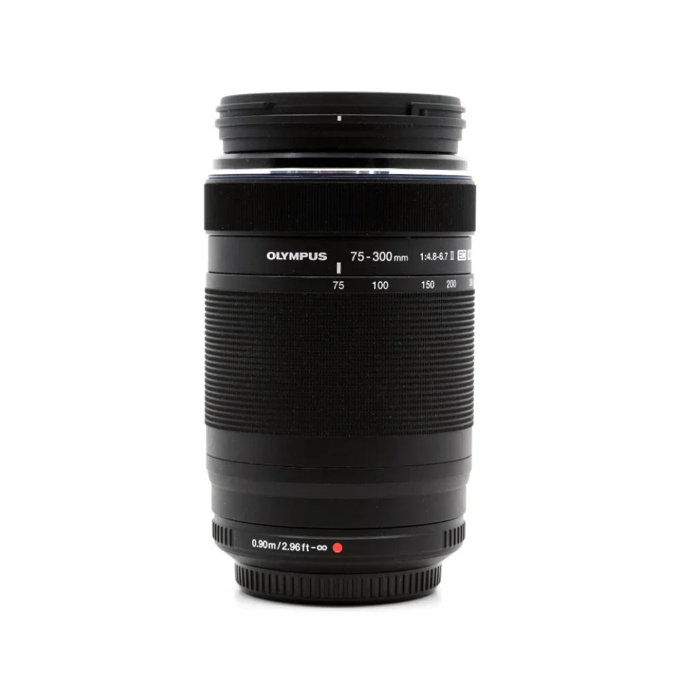 Olympus M.Zuiko Digital ED 75-300mm f/4.8-6.7 II Lens- Video Kit +  Flash - 64GB Accessory Bundle