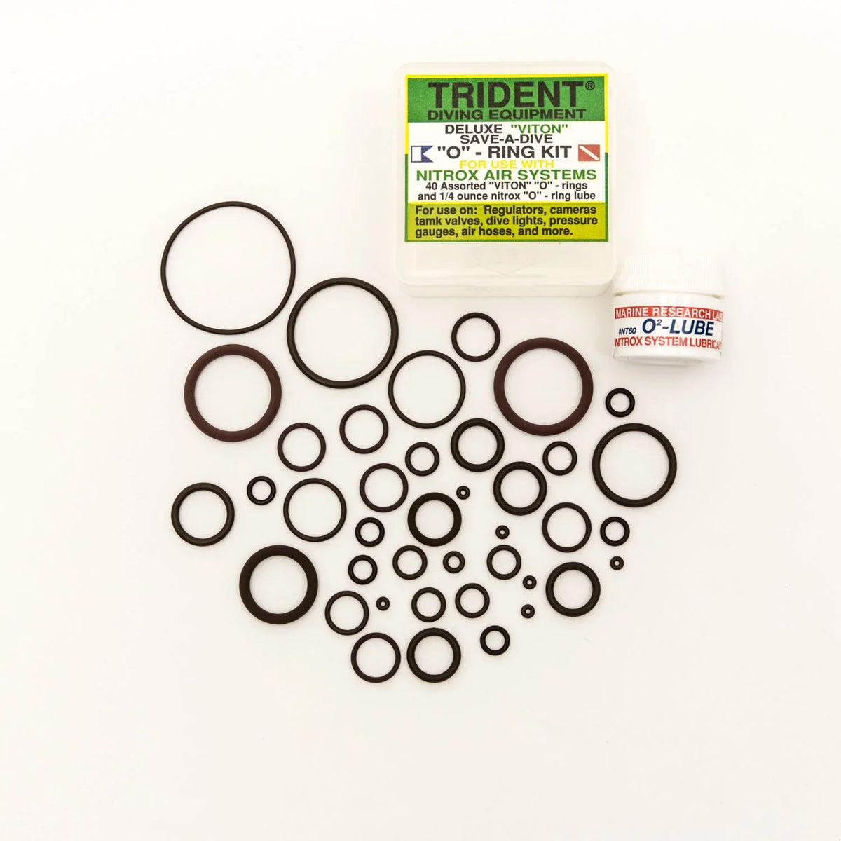 Trident Deluxe Save-A-Dive O-Ring Kit for Scuba Diving Tank Valves, Hoses, Regulators, Cameras etc Dive Diver