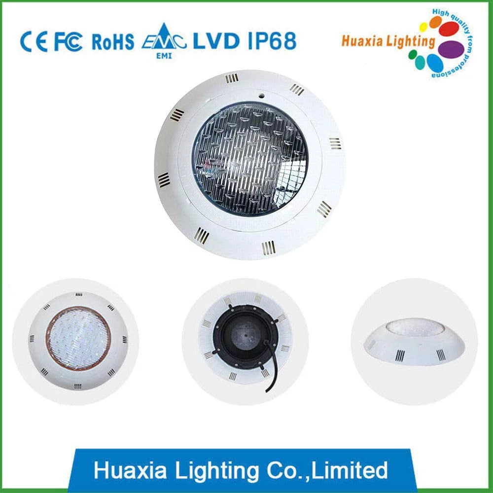 Miumaeov LED Swimming Pool Light, 12V RGB Waterproof IP68 Underwater Light Lamp with Remote Control (18W)
