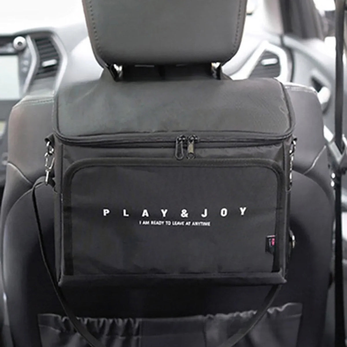 OLOEY Insulated Car Seat Back Organizer, Driver Or Passenger Accessories Organizer, Personal Travel Cooler Storage Bag