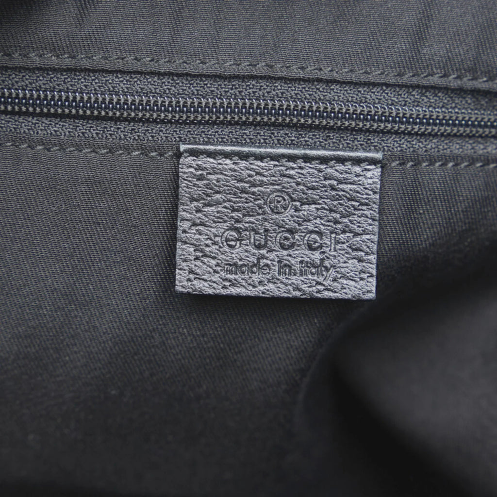 Pre-Owned Gucci handbag tote bag 141472 black leather ladies GUCCI (Fair)