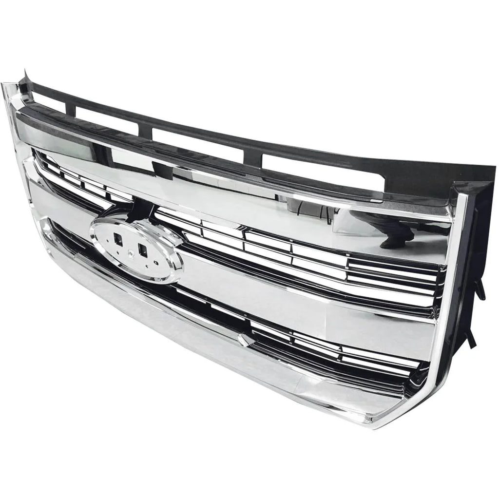 For 15-17 F-150 Front Bumper Radiator Grille Chrome W/o camera FL348200PBS