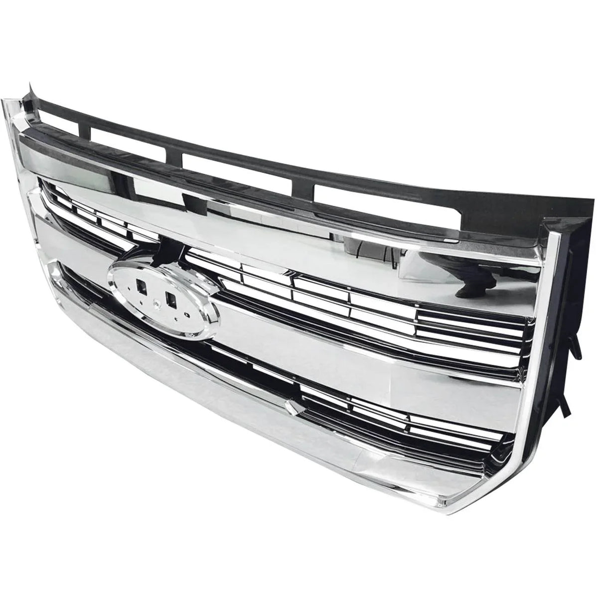 For 15-17 F-150 Front Bumper Radiator Grille Chrome W/o camera FL348200PBS