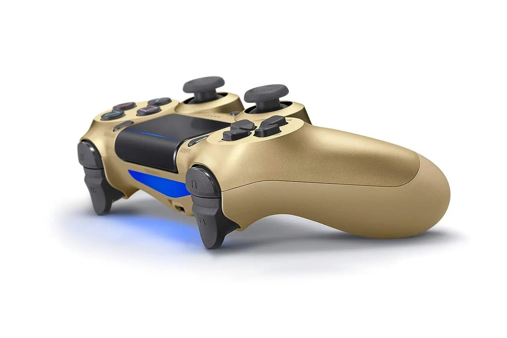 Gold DualShock PlayStation 4 Wireless Controller Bundle - With Charging Cable Like New with BOLT AXTION