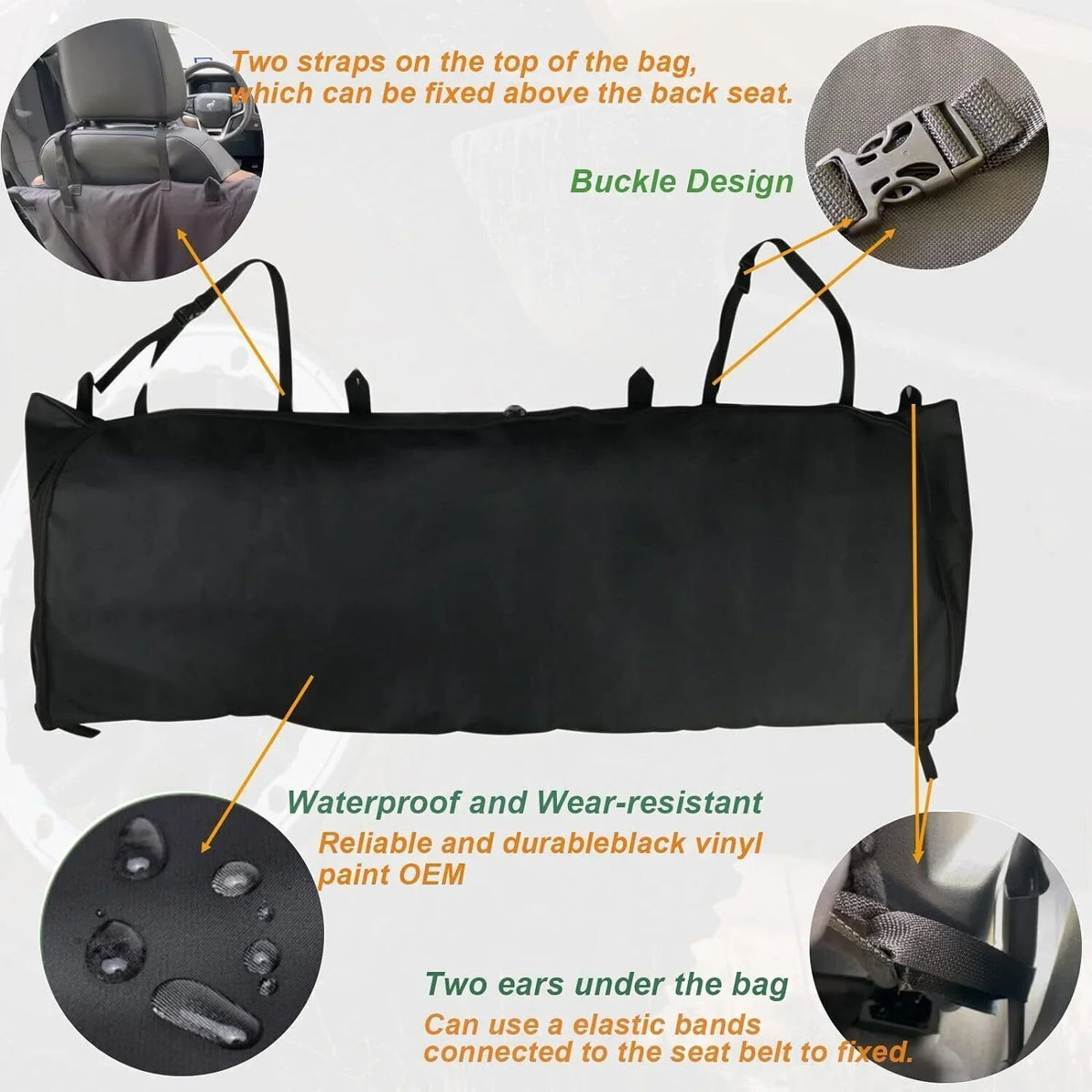 600D Soft Top Window Storage Bag Fits  Bronco Accessories 2021~2022 4Door