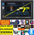INCLUDES VEHICLE SPECIFIC INSTALLATION HARDWARE INCLUDING DASH KIT, WIRE HARNESS, AND ANTENNA ADAPTER WHEN RE. FITS 14- 17 SIERRA SILVERADO AM/FM USB/BLUETOOTH TOUCHSCREEN CAR RADIO STEREO PKG