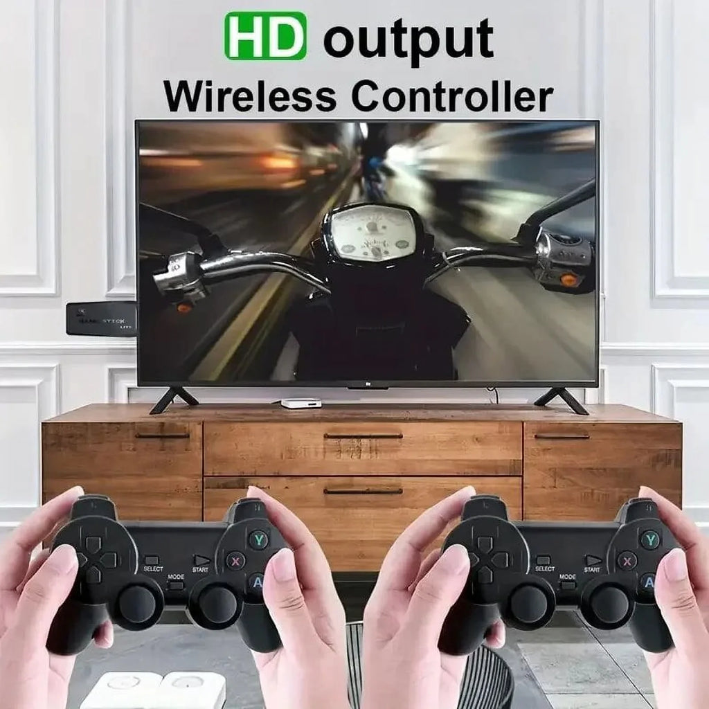 4K HD M8 TV Game Stick Video Game Console With 20000 Classic Games For PS1/FC/GBA/MAME/MD 12 Emulators 2.4G Wireless Controller