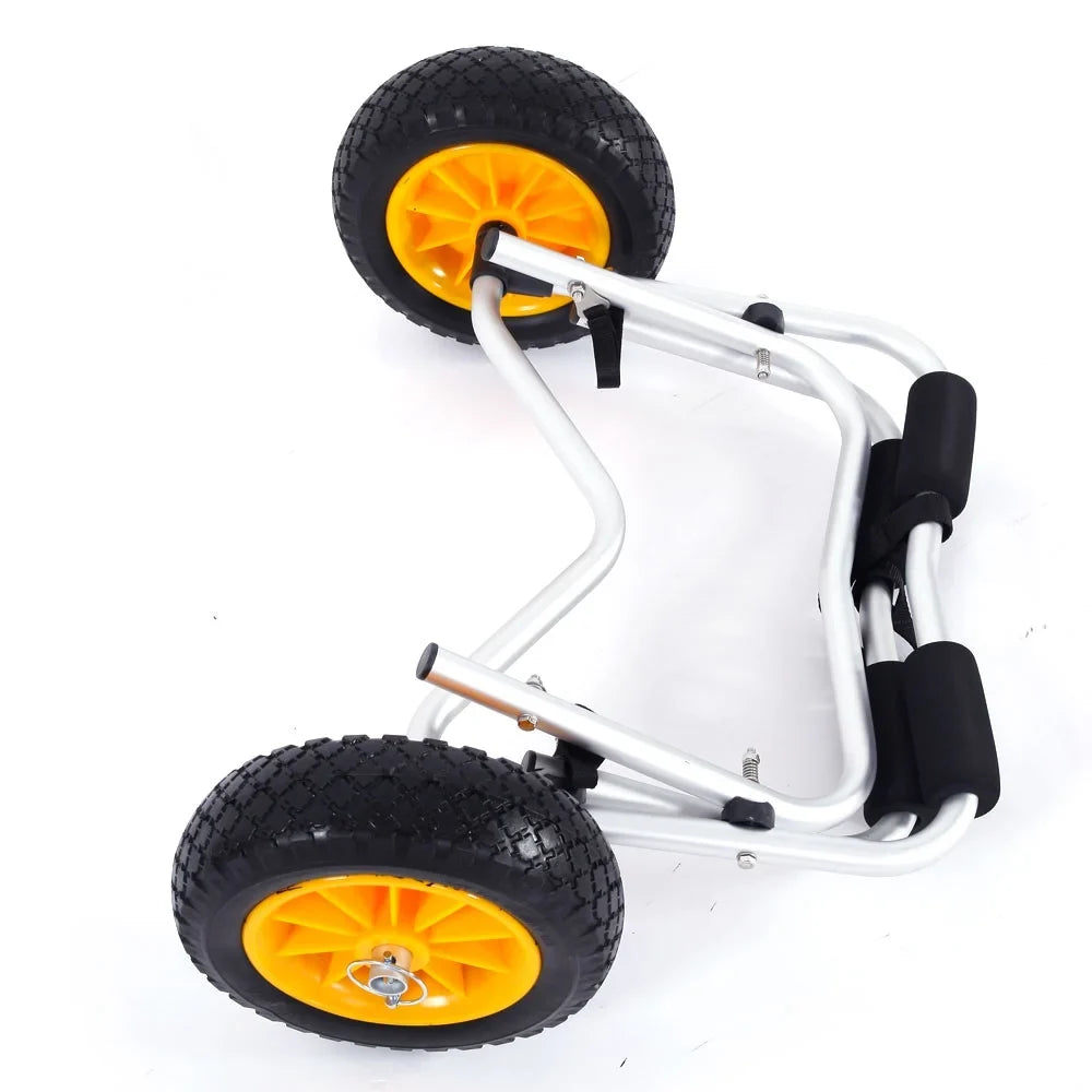 Ktaxon Aluminum Alloy Canoeing Trailer Cart Kayak Dolly craft Canoe Trolley with Wheels