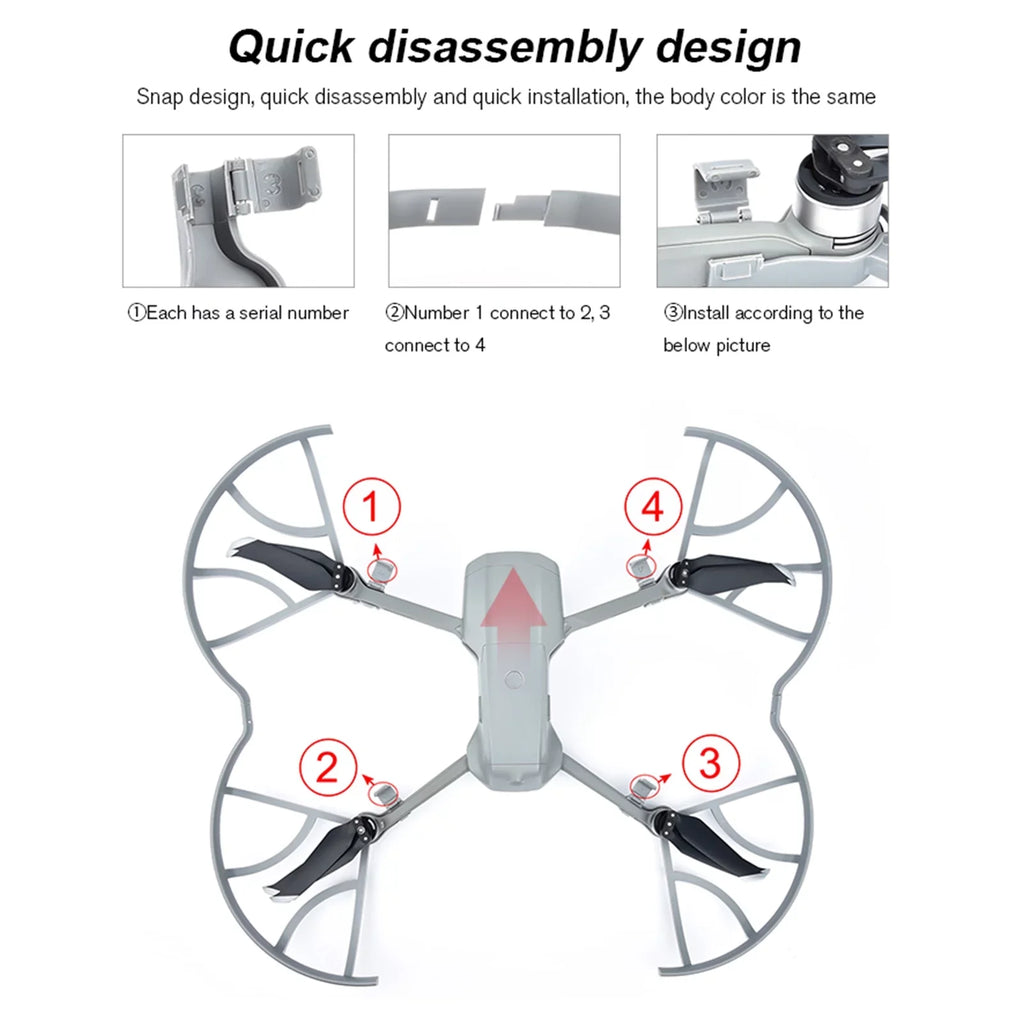 CACAGOO suitable with AIR 2S/Mavic Air 2 Propeller Guards Removable Propellers Protector Drone Accessories