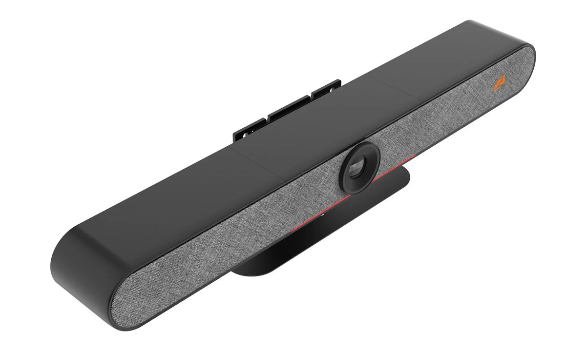 BZBGEAR Intelligent 4K UHD All-In-One Auto Tracking Video Bar with HDMI/USB-C and 20W Speakers/6-MEMS Microphones (Black)