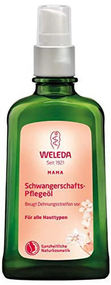 Oz (Pack of 1). Weleda: Pregnancy Body Oil for Stretch Marks, 3.4 Fl
