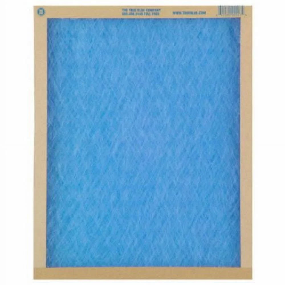 True Blue 116241 16" x 24" x 1" Flat Panel Spun Fiberglass Disposable Furnace Air Filter MERV 2 - Quantity of 12