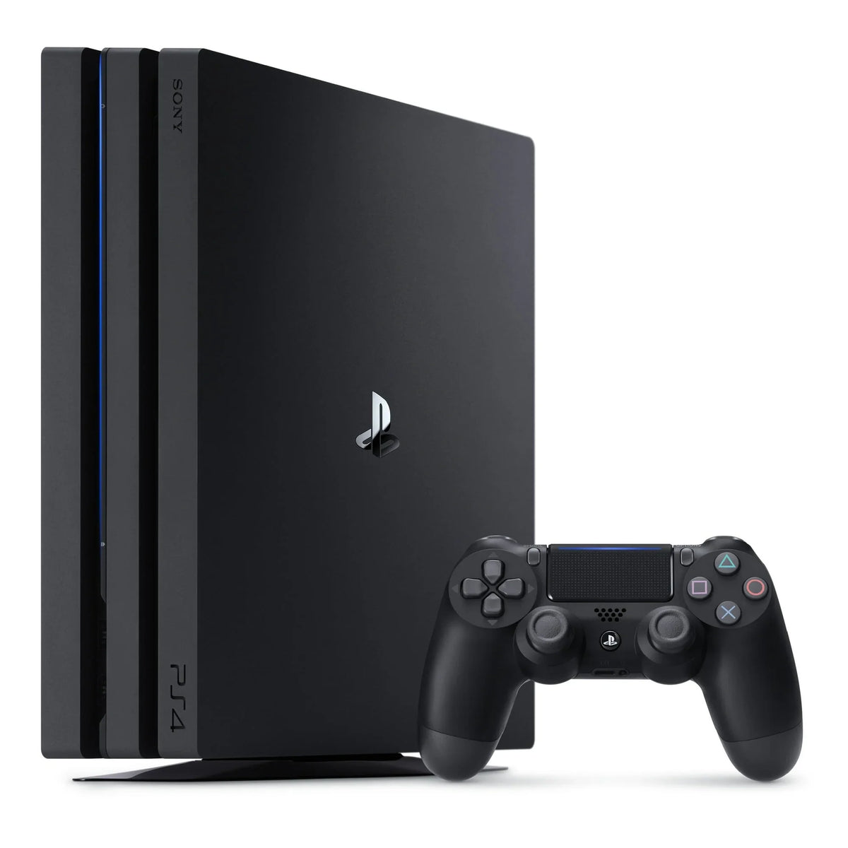 PlayStation 4 Pro 1TB Gaming Console Black with Charging Dock Headset Bolt Axtion Like New