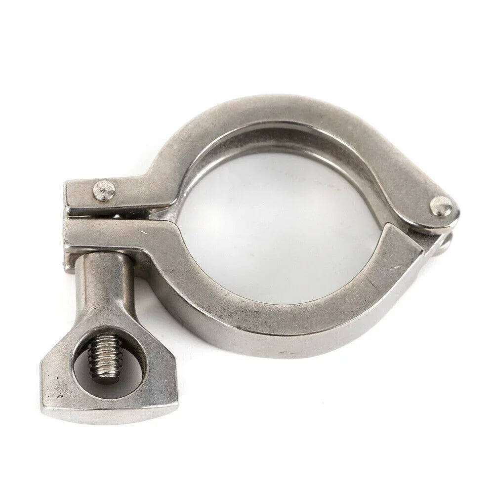 10PCS Stainless Steel Quick-loading Clamp for Machine Tools，Ships, Sewage Treatment aqua Oil Gas for Soft or Hard Pipe Links