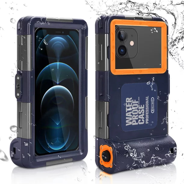 UrbanX Professional [15m/50ft] Swimming Diving Surfing Snorkeling Photo Video Waterproof Protective Case Underwater Housing for vivo Y30 And all Phones Up to 6.9 Inch LCD with Lanyard