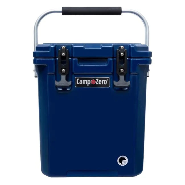 Premium Cooler with Molded-in Cup Holders, Navy Blue. 16.9 qt