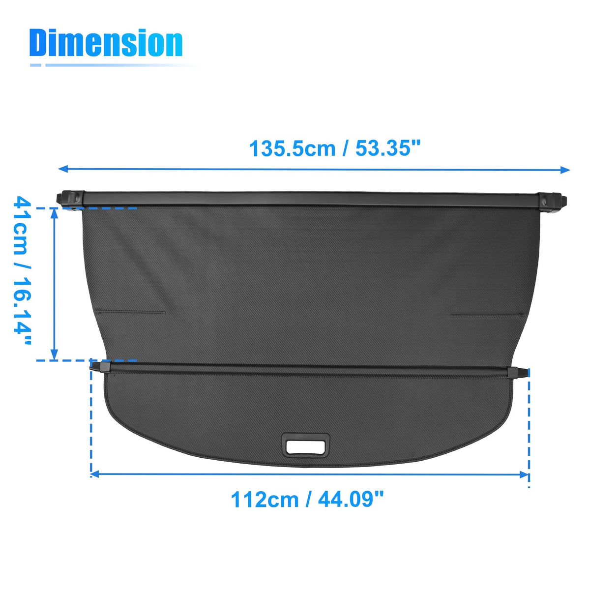 Unique Bargains Retractable Cargo protector Rear Trunk shield Shield Shade Fit for Nissan Rogue 2021-2024 Not for Rogue Sport