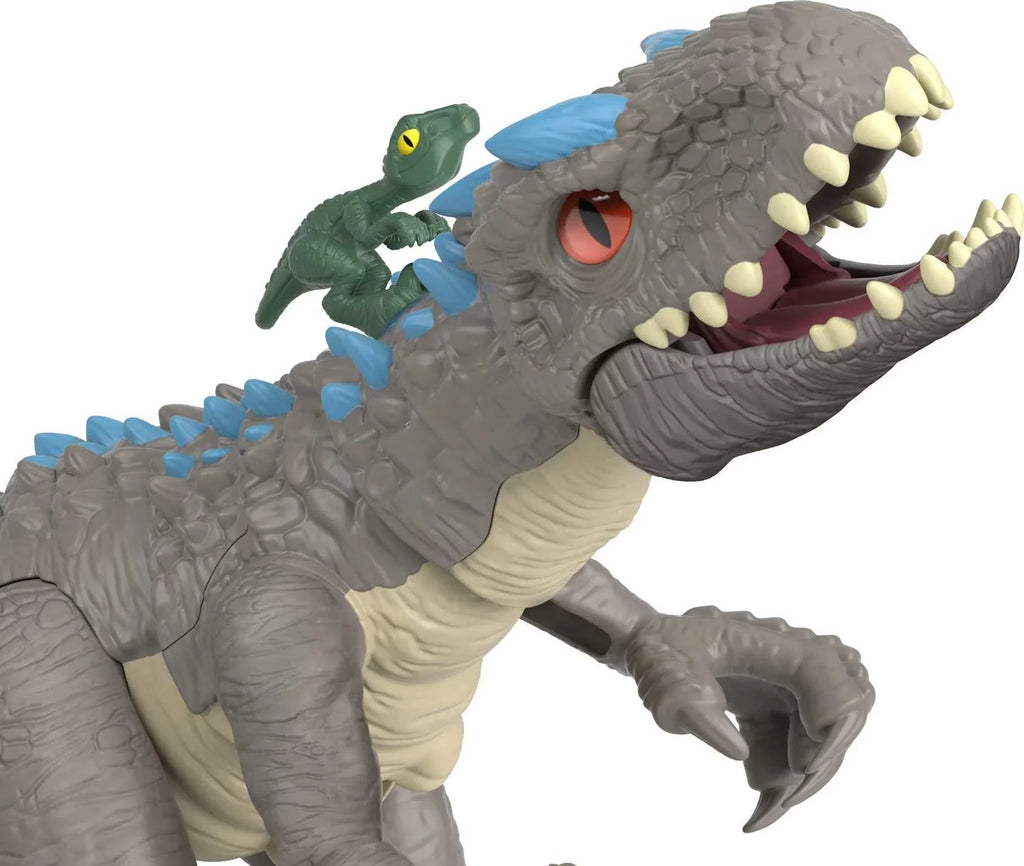 Imaginext Jurassic World Indominus Rex Dinosaur Toy with Thrashing Action for Preschool Child