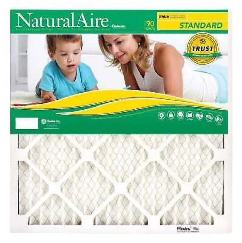 D 8 MERV Pleated Air Filter (Pack of 12). H x 1 in. W x 21-1/2 in. Flanders NaturalAire 16-1/2 in